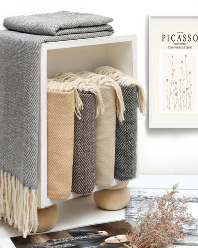 شال موهر زمستانه ریش دار وارداتی