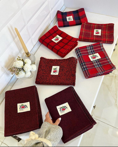 شال پاییزه طرح بندی چری