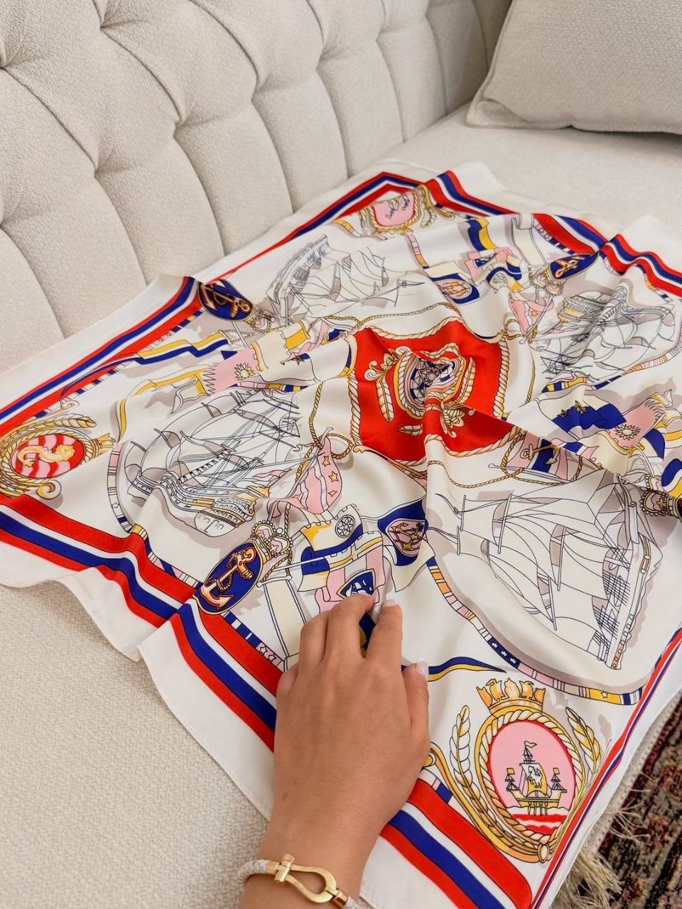 مینی اسکارف ابریشم توییل وارداتی