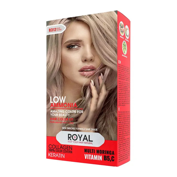 کیت رنگ مو بلوند کنفی رویال کد R312